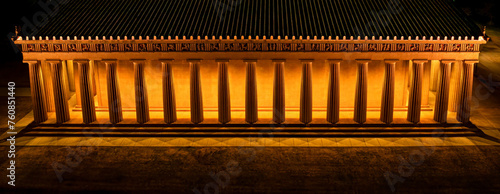 Nashville Parthenon before sunrise