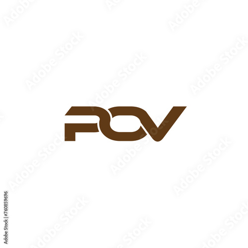 POV Creative logo And 
Icon Design