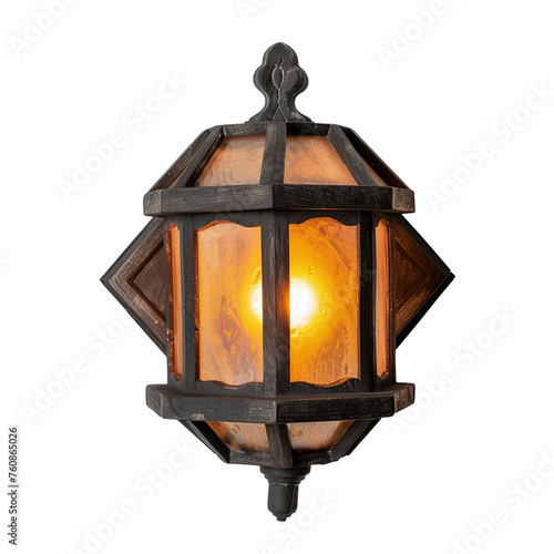 old oil lamp isolated on white