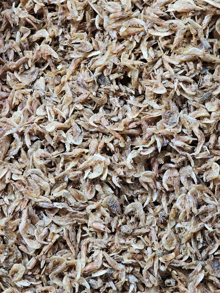 Dried prawns or shrimpss background image Dried prawns or shrimpss background image
