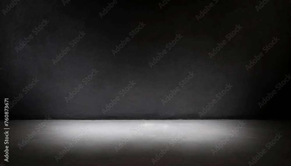A Bback texture background, black plaster wall, with light spots of light, as a background, template, banner or page.