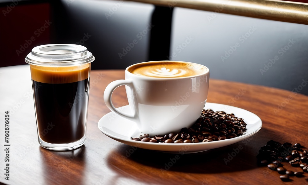 cup coffee beans, hot coffee, espresso coffee cup with beans, coffee bean background cup coffee beans, hot coffee, espresso coffee cup with beans, coffee bean background