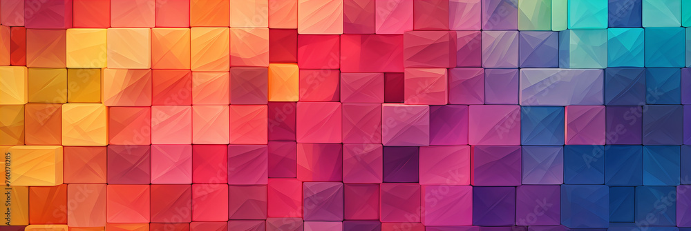 Multicoloured squares of pastel colours. Multicoloured squares of pastel colours.
