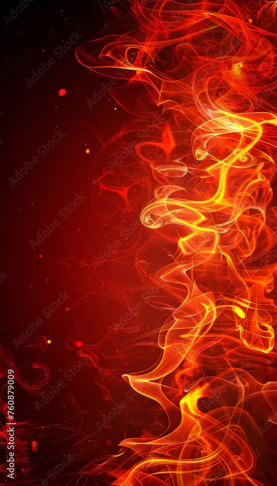 Fototapeta premium Vibrant red smoky background texture for graphic design projects and artistic creations