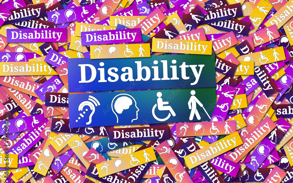 Disability Signs, Disabled - Icons are Visual Presentation, Visual Design.
