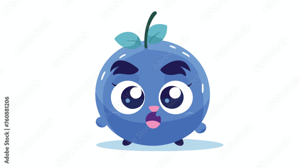 An outraged blueberry with its small round form tre - obrazy, fototapety, plakaty 