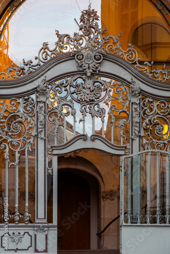Old and beautiful ornate door