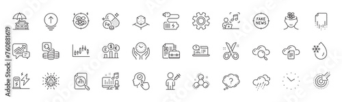 Stress, Targeting and Car insurance line icons. Pack of Time, Question mark, Safe time icon. Scissors, Recovery file, Analytics graph pictogram. Candlestick graph, Select user, Currency rate. Vector