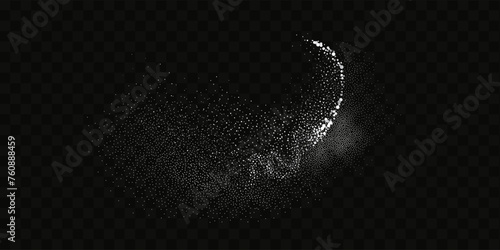 Grainy scatterings of sugar and salt crystals. Splashes of water and snow. Rain overlay effect and sea spray.Vector flour illustration.