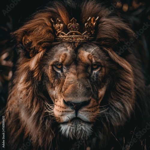 lion portrait King of beasts