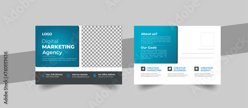 Creative modern business postcard design or EDDM Postcard Design