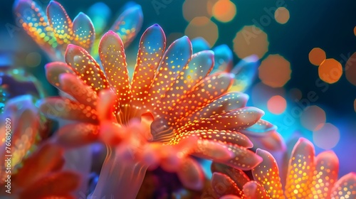Luminous Coral Underwater Scene