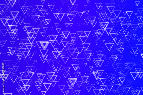 Gradient random triangle web background - abstract chaotic vector illustration from triangles
