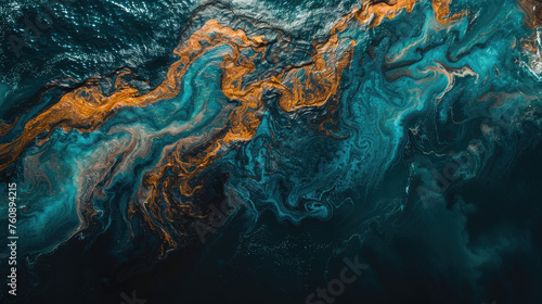 Marine Oil Spill Aerial Photography, news, illustration, image, article, newspaper