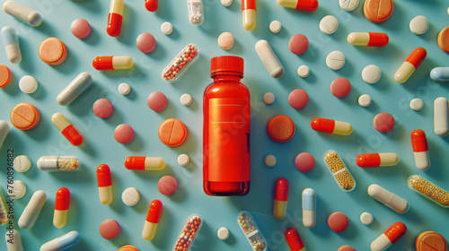 Bottle of Pills on Floor