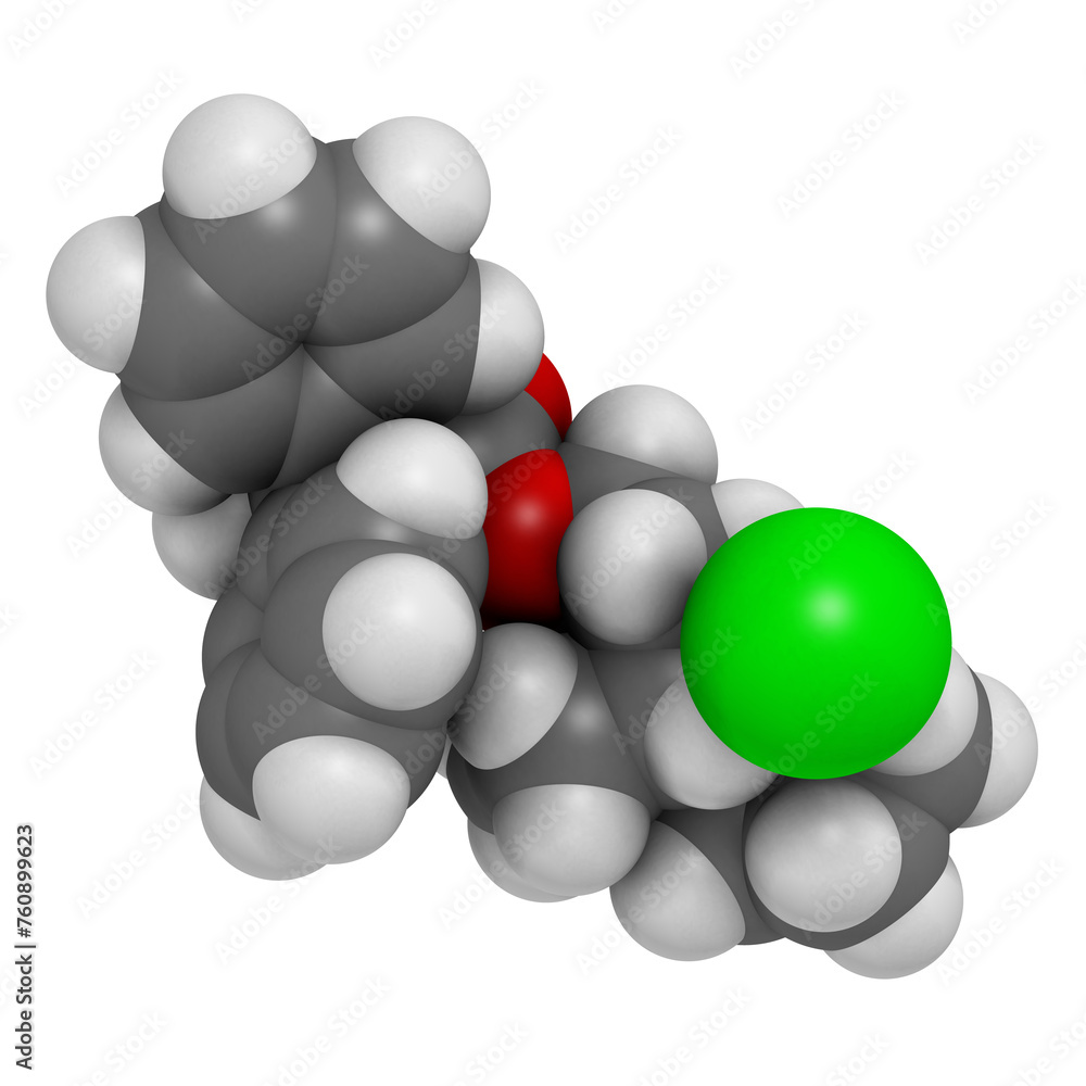 Trospium drug molecule. Trospium drug molecule.