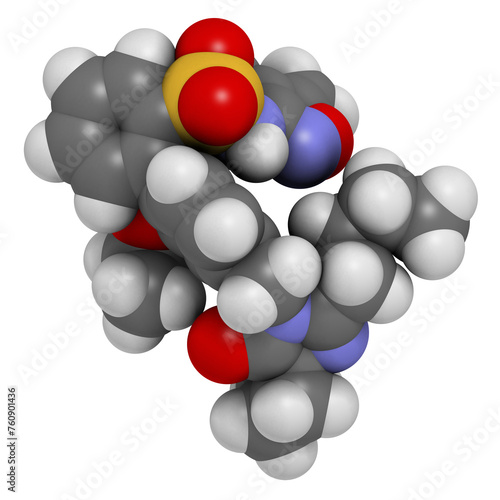 Sparsentan drug molecule