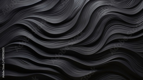 Black Ripple Texture for Abstract Design