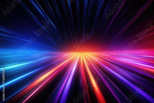 Colorful Abstract Light Streaks