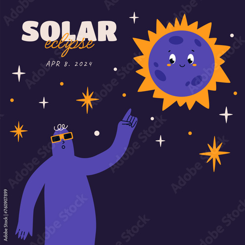 Solar eclipse banner