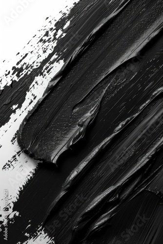 Elegant Black Brush Strokes on Dark Background