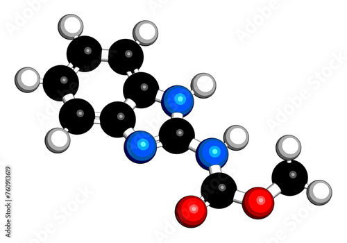 Carbendazim fungicide molecule.