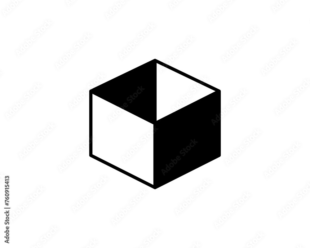 Delivery packaging vector icon. Cargo cardboard box icons. Carton package sign from line geometric shapes. Delivery packaging vector icon. Cargo cardboard box icons. Carton package sign from line geometric shapes.