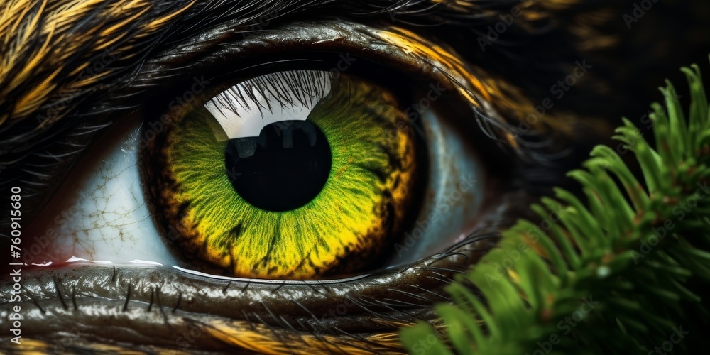 Striking Close-Up of a Animal Eye Striking Close-Up of a Animal Eye