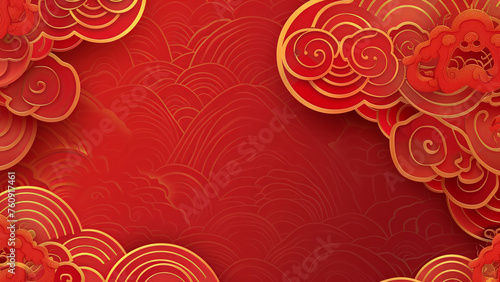 abstract chinese new year background design.