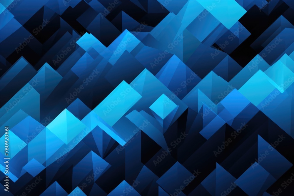 Obraz premium Blue Abstract Triangle Mosaic Background