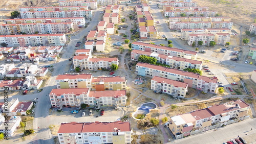 DRONE PHOTOGRAPHY IN THE LIVING AREA IN ATLIXCO PUEBLA MEXICO © mario