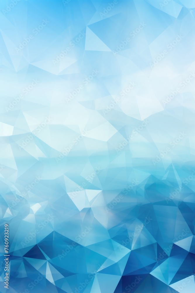 Calm Crystal Waters: Blue Polygonal Abstract Background Calm Crystal Waters: Blue Polygonal Abstract Background