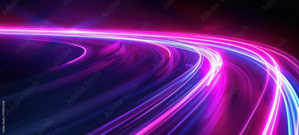a highway with light traces of cars in a long time exposure a highway with light traces of cars in a long time exposure