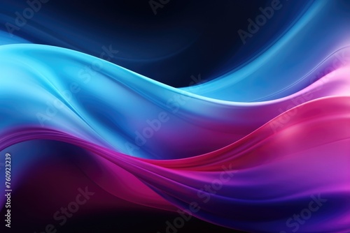 Elegant Blue and Purple Waves Abstract Background