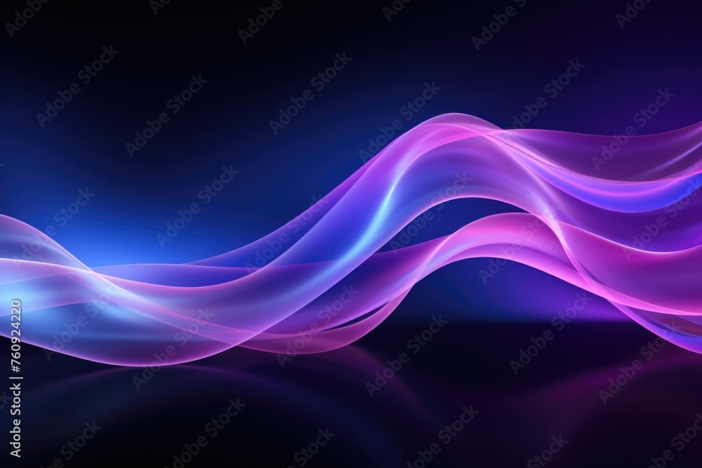 Obraz premium Sensual Waves of Pink and Blue Light Abstract Background