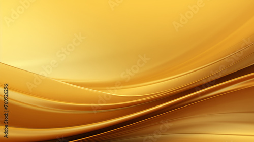 Yellow gold background with abstract shapes and waves