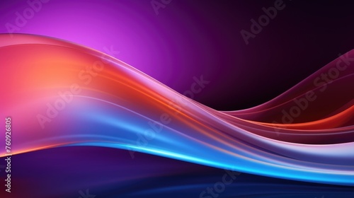 Abstract Wavy Gradient Background in Pink and Blue