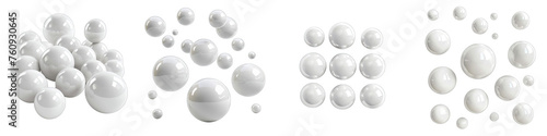 Spherical orbs arranged Hyperrealistic Highly Detailed Isolated On Transparent Background Png File