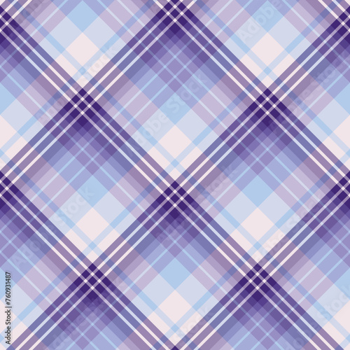 Seamless pattern in comfortable violet and light blue for plaid, fabric, textile, clothes, tablecloth and other things. Vector image. 2
