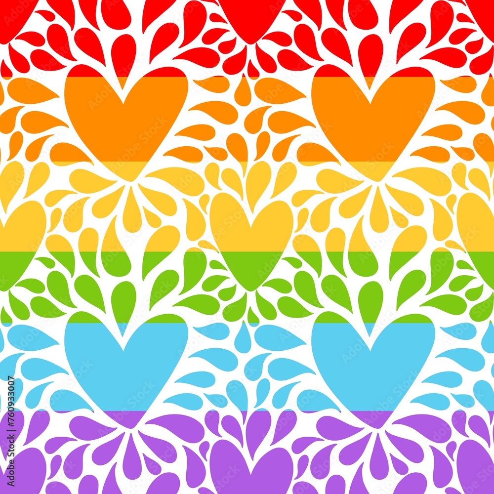 Abstract pride doodle seamless lgbtq rainbow pattern for fabrics and linens and summer party accessories Abstract pride doodle seamless lgbtq rainbow pattern for fabrics and linens and summer party accessories