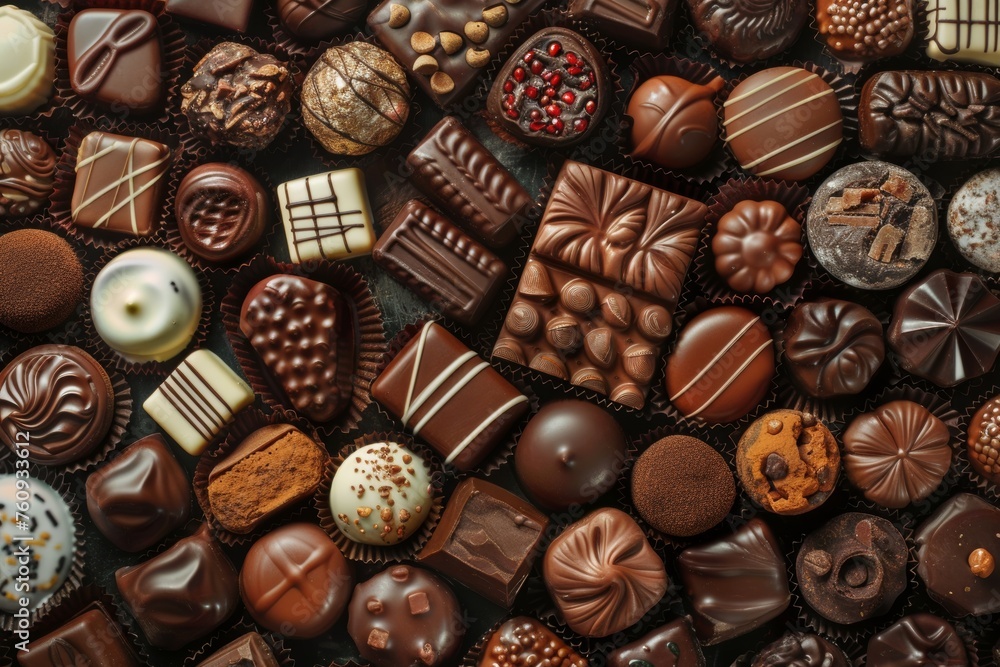 set of chocolate candies chocolate bar on a black background set of chocolate candies chocolate bar on a black background