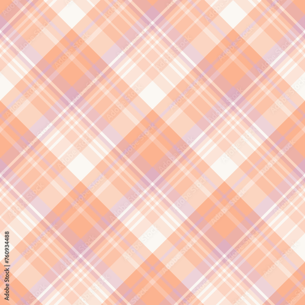 Seamless pattern in light pink and peach color for plaid, fabric, textile, clothes, tablecloth and other things. Vector image. 2 Seamless pattern in light pink and peach color for plaid, fabric, textile, clothes, tablecloth and other things. Vector image. 2