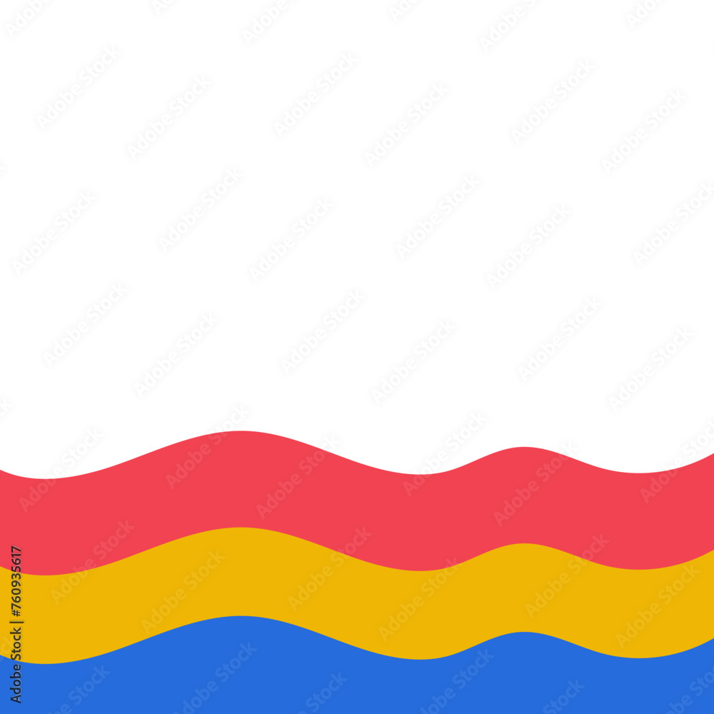 Fototapeta premium Rainbow Wave Corner