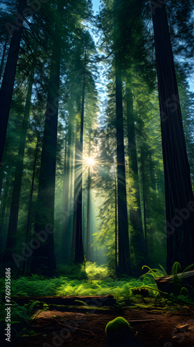 Ethereal Majesty: A Captivating Journey Through an Ef Redwood Forest © Carolyn