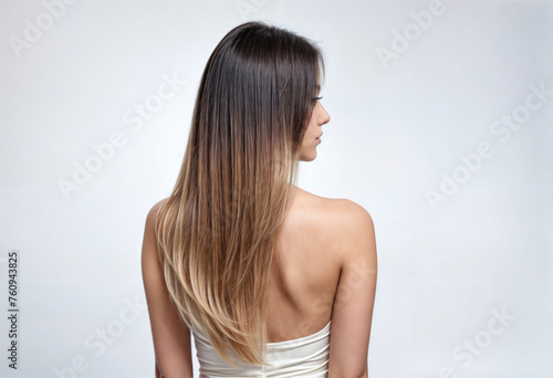 Natural-Looking Balayage on Long Wavy Hair with Brown to Blonde Shades