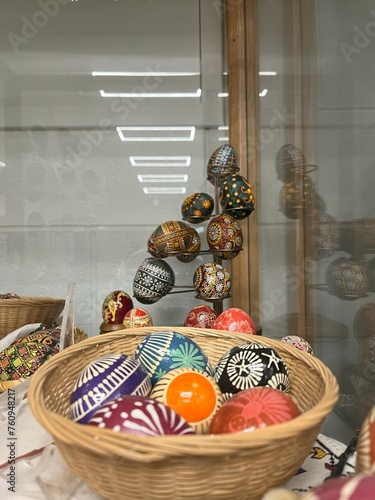 Ukrainian Easter eggs on display