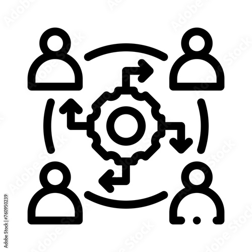 interpersonal line icon