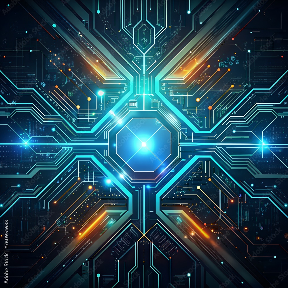 futuristic digital circuitry background with sleek lines and metallic accents, conveying innovation and technological advancement. futuristic digital circuitry background with sleek lines and metallic accents, conveying innovation and technological advancement.