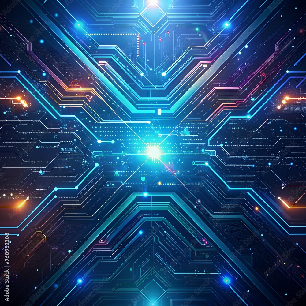 futuristic digital circuitry background with sleek lines and metallic accents, conveying innovation and technological advancement. futuristic digital circuitry background with sleek lines and metallic accents, conveying innovation and technological advancement.