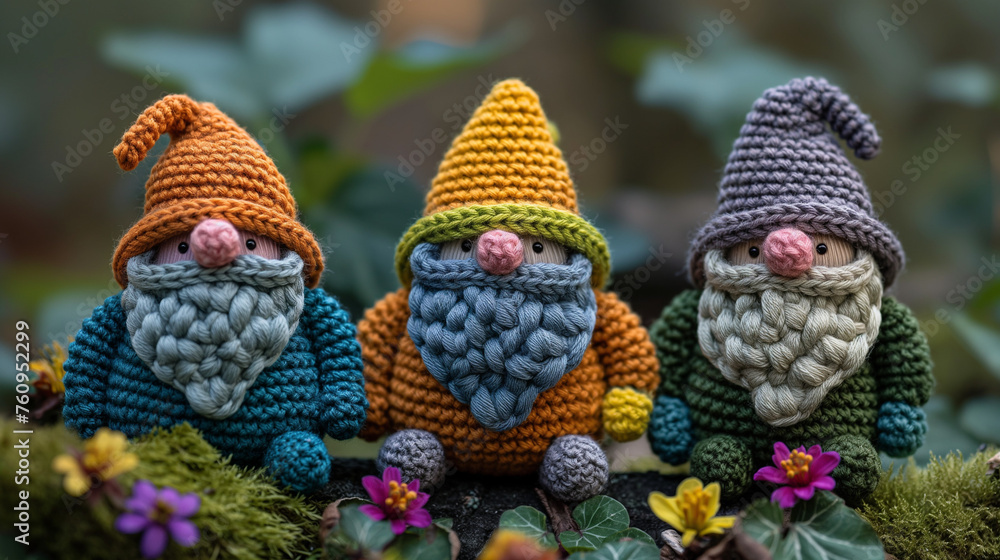crochet gnomes. Generative AI